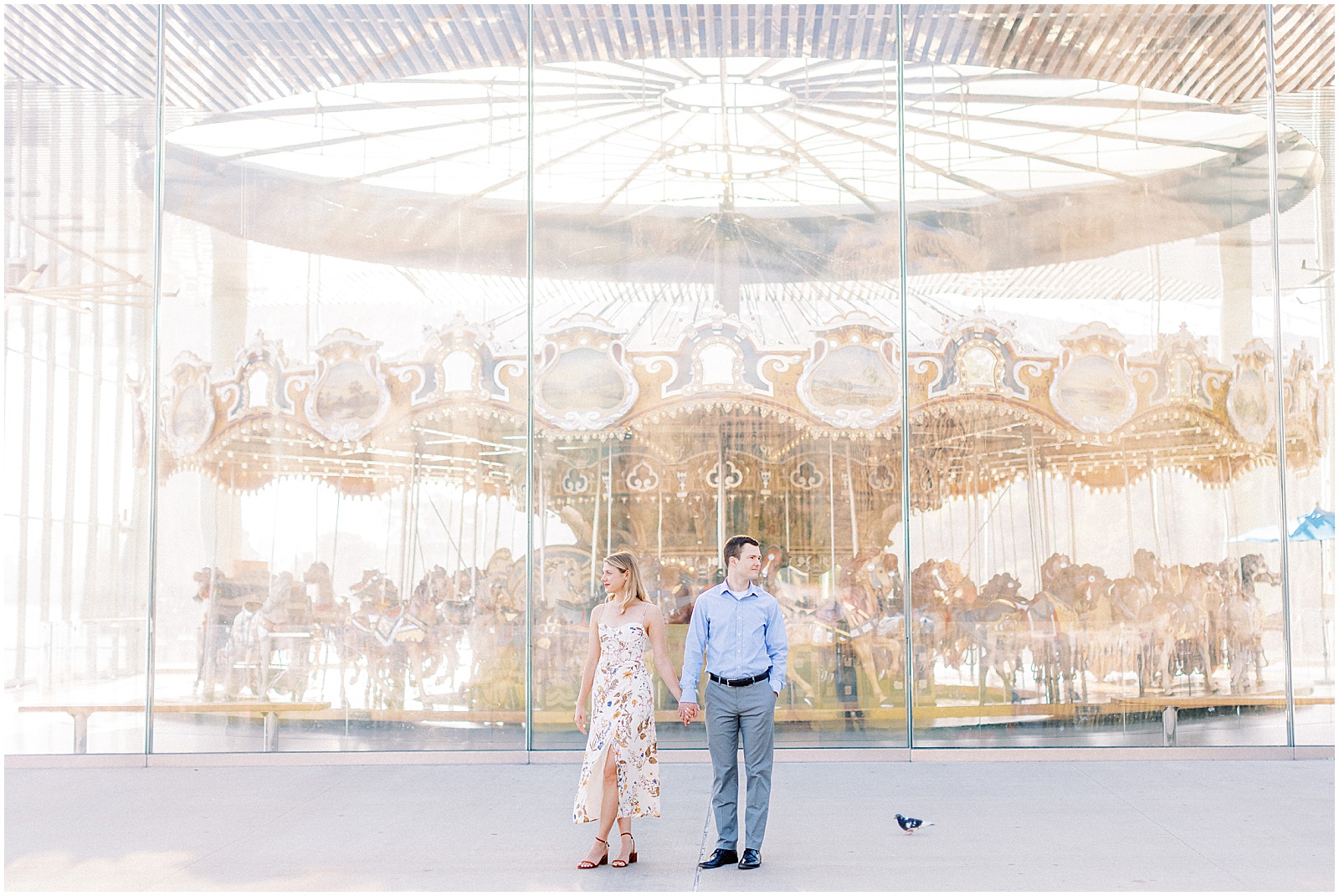 Brooklyn Engagement Session Janes Carousel