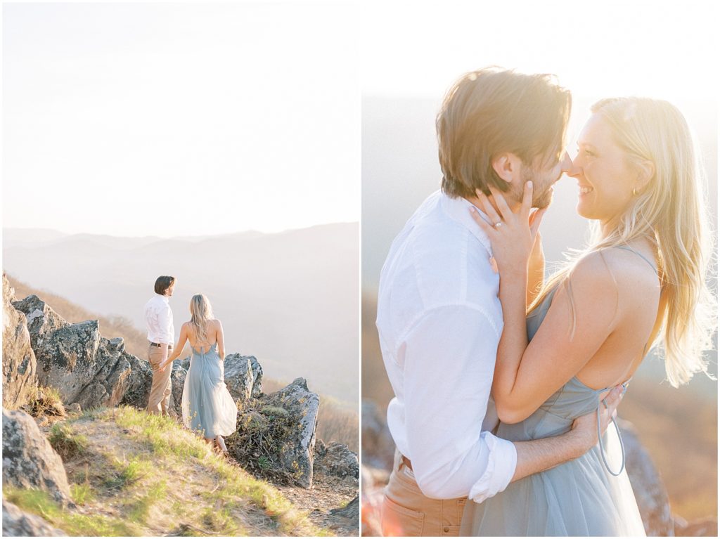 Charlottesville Wedding Photographer. Sunset Engagement Session 